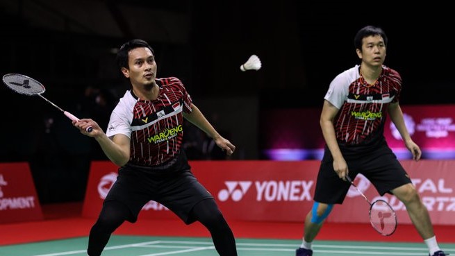 Pasangan ganda putra Indonesia, Mohammad Ahsan/Hendra Setiawan
