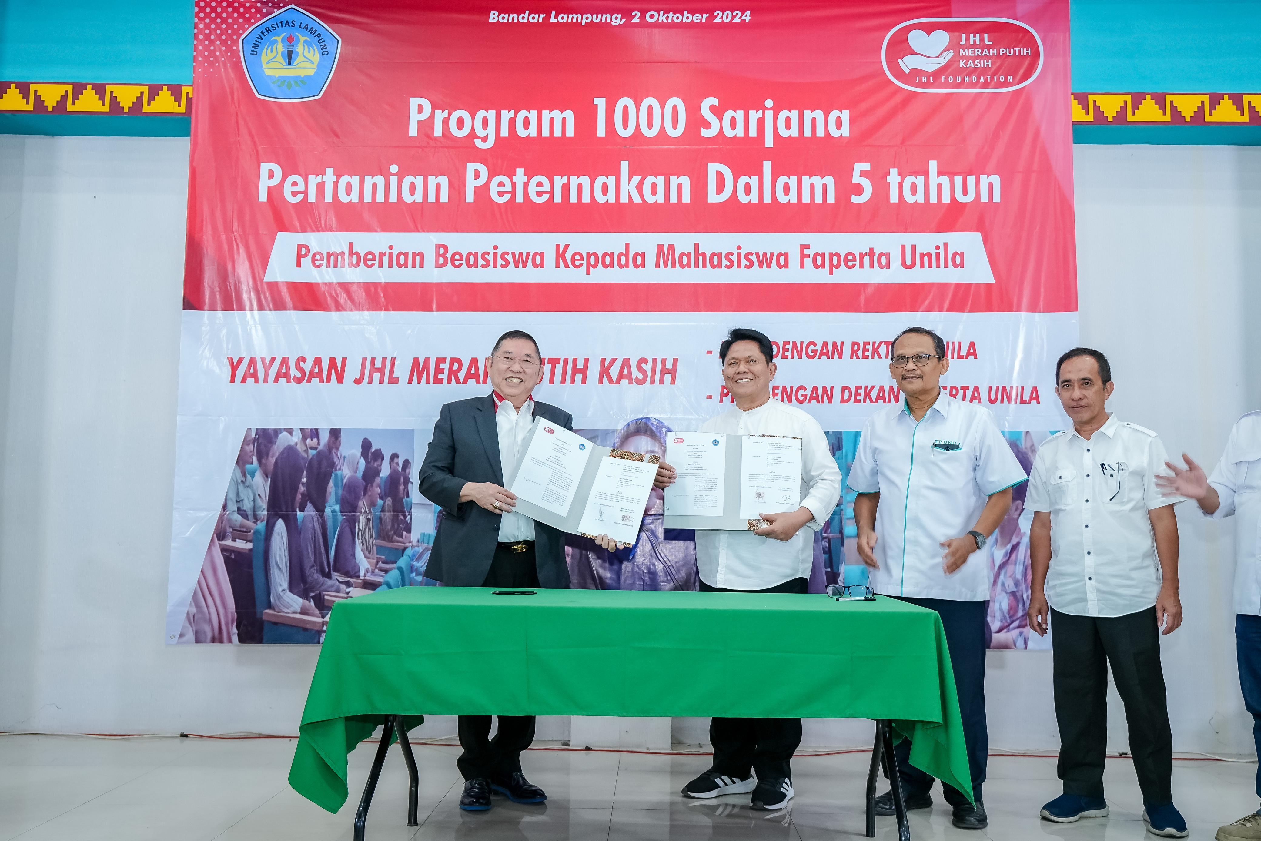 JHL Group berikan beasiswa pertanian
