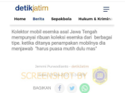 [HOAKS atau FAKTA]: Kolektor Punya Ribuan Mobil Esemka Berbagai Tipe