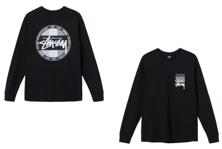 Stussy x CDG Long sleeve t-shirt. (Foto Hypebeast)
