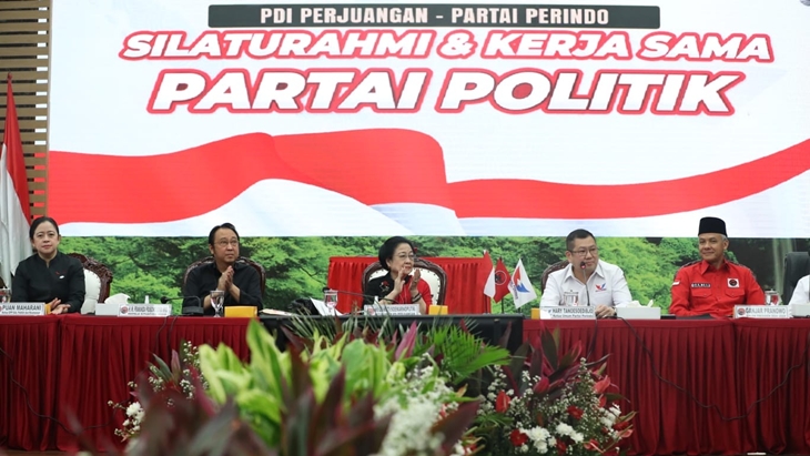 Bahas Aspek-Aspek Strategis, Pertemuan PDIP-Perindo Berlangsung Tertutup