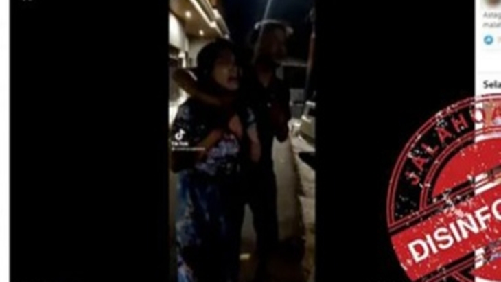[HOAKS atau FAKTA]: Seorang Anak Digorok Ibunya karena Bangunkan Sahur