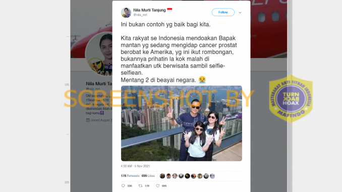 Tangkapan layar hoaks. (Foto: Antara)