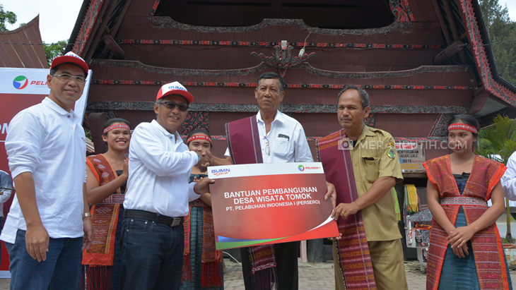 Pelindo I Resmikan Desa Wisata Tomok Danau Toba