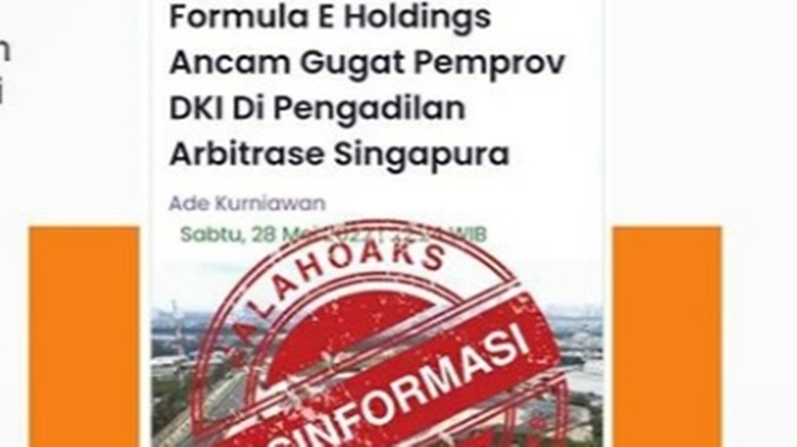 [HOAKS atau FAKTA]: Pemprov DKI Bakal Digugat FEH karena Biaya Komitmen