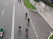 Pesepeda Masih Ramai di Sepanjang Sudirman-Thamrin
