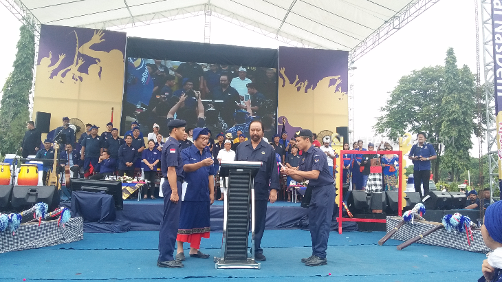 Surya Paloh Sampaikan Gagasan Visi dan Misi Pada Ribuan Kader Nasdem