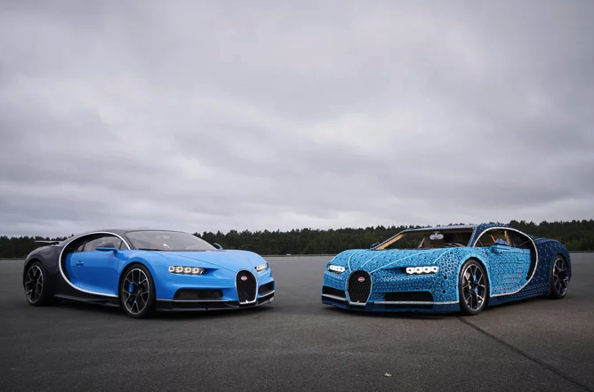 Unik! Mobil Volkswagen, Buggati, dan Chevrolet dari Lego dengan Skala 1:1