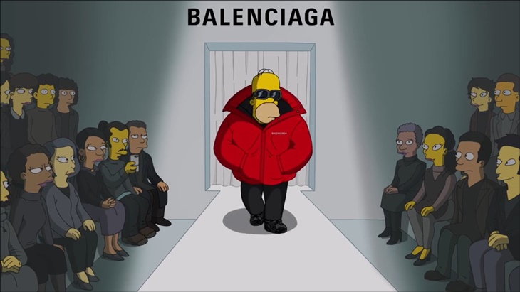 The Simpsons Jadi Model Balenciaga