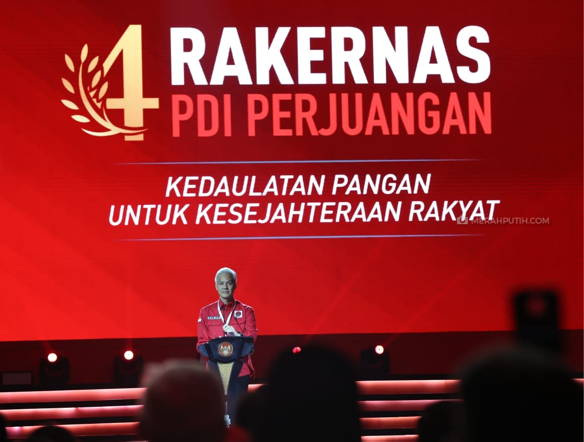 Ganjar Sampaikan Ide Kedaulatan Pangan di Rakernas PDIP