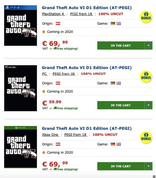 Akankan 2020 Jadi Tahun Rilis untuk GTA VI?