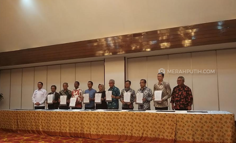 Sembilan Panelis Teken Pakta Integritas Rahasiakan Materi Debat Capres