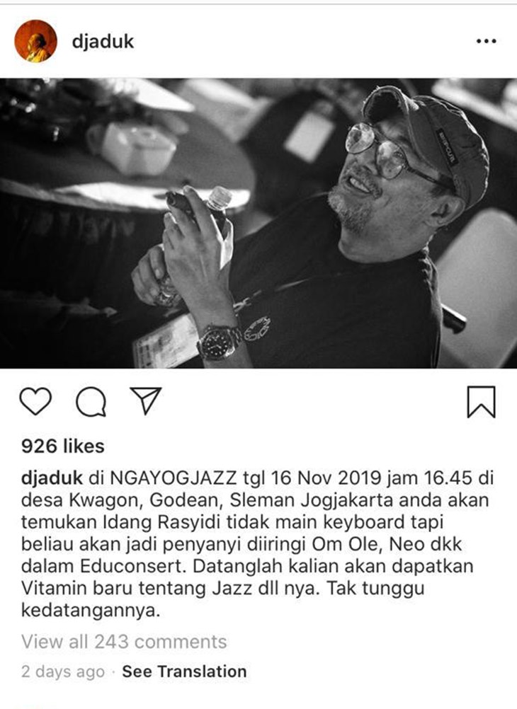Djaduk Ferianto Meninggal