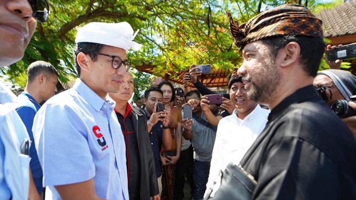 Ditolak Pendukung Jokowi-Amin di Bali, Sandi Ucapkan Terima Kasih
