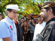 Ditolak Pendukung Jokowi-Amin di Bali, Sandi Ucapkan Terima Kasih