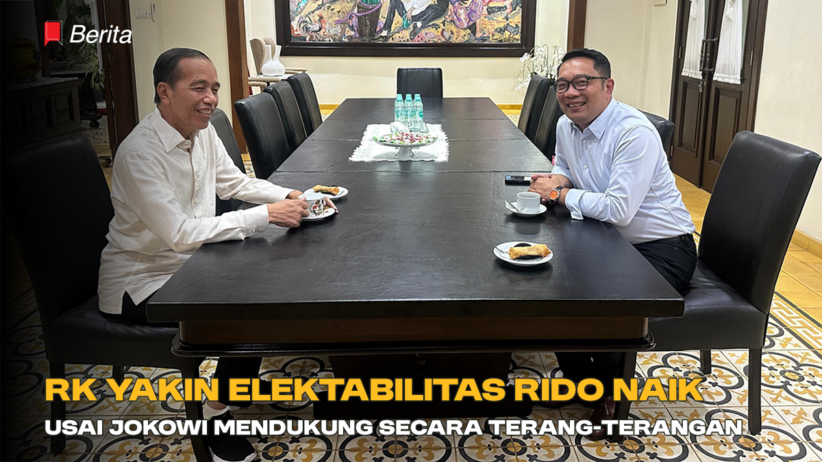 RK Yakin Elektabilitas RIDO Naik Usai Jokowi Mendukung Secara Terang-terangan