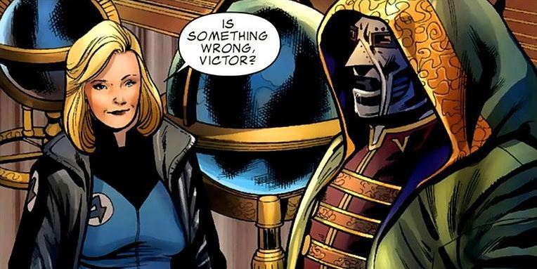 Invisible Woman dan Doctor Doom (Foto: Comic Vine)