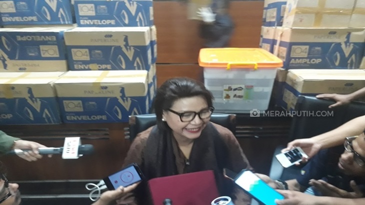 Wakil Ketua KPK Basaria Panjaitan menjelaskan kronologi OTT KPK terhadap Bowo Sidik Pangarso (MP/Ponco Sulaksono)