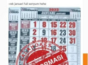 [HOAKS atau FAKTA]: Ada 25 Tanggal Merah di Januari 2023