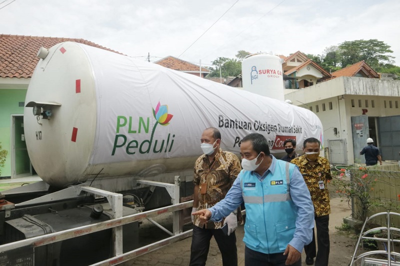 PLN Kirim 11,9 Ton Oksigen ke RS di Jateng dan Yogya