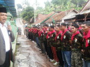 Lereng Cakrabuana Girimukti Jadi Tempat Latihan Banser