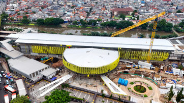 Mengintip Kemegahan Proyek Stasiun Tanah Abang Baru Segera Rampung 