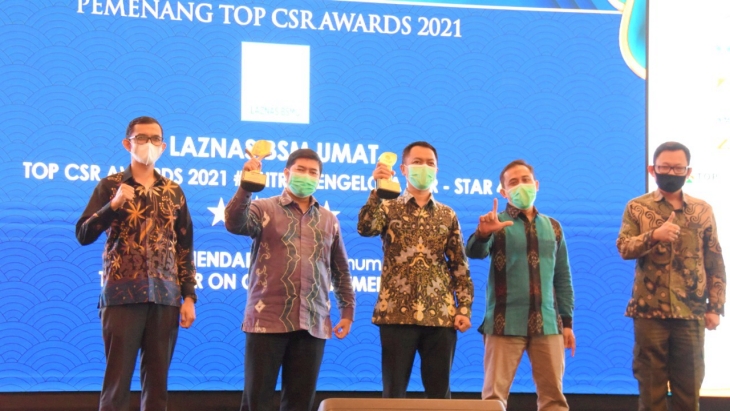 Laznas BSMU Raih 2 Kategori Penghargaan di Top CSR Awards 2021