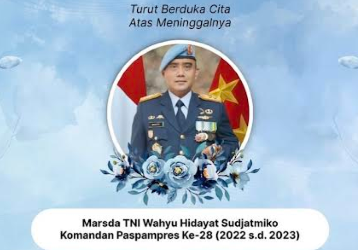 Danpaspampres era Jokowi, Marsda Wahyu Hidayat Wafat