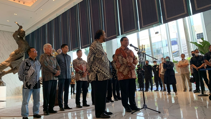 Pertemuan Prabowo-Surya Paloh Berakhir dengan Komitmen Kedua Partai