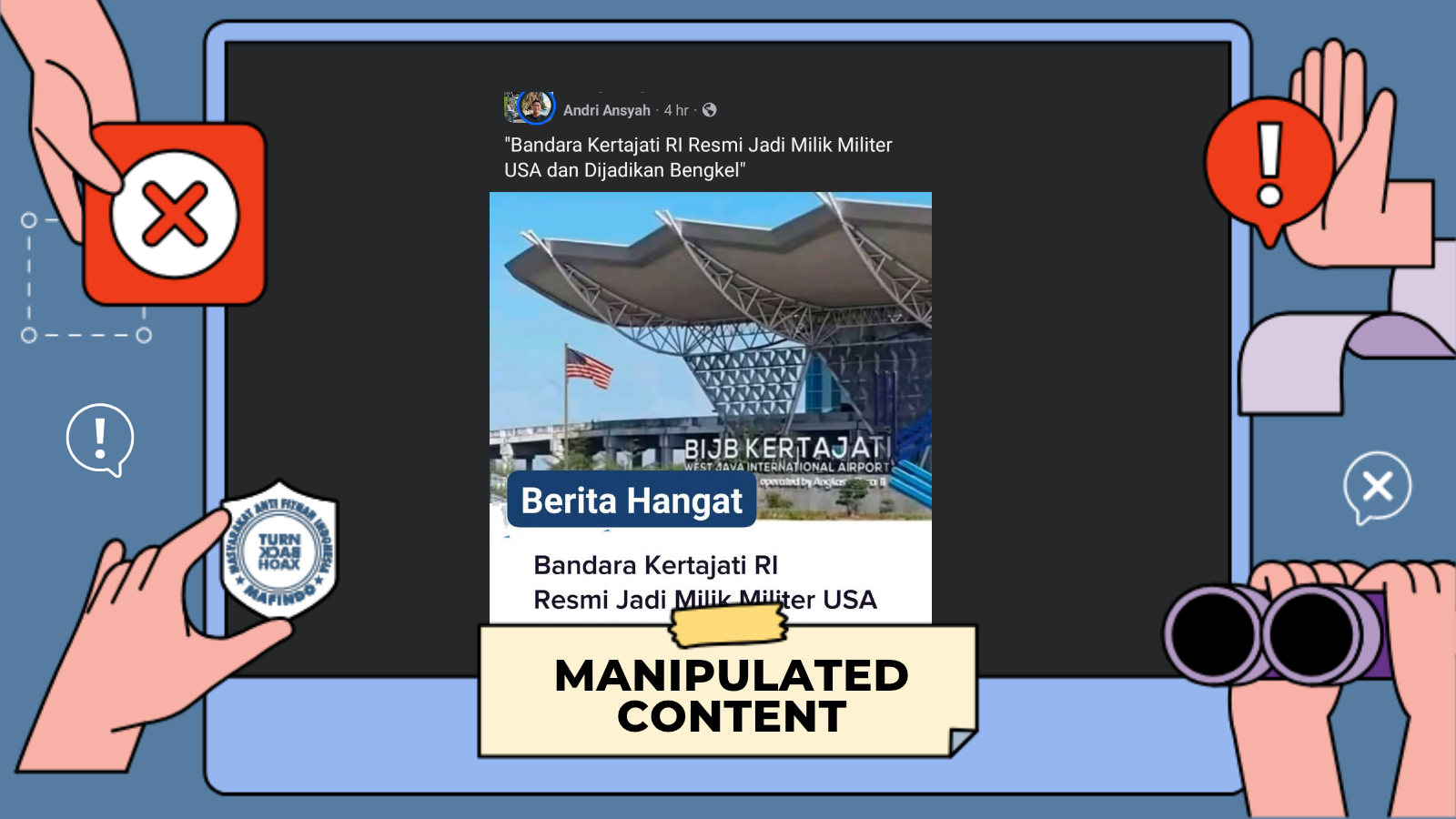 [HOAKS atau FAKTA]: Benarkah Bandara Kertajati Dikuasai Militer AS?