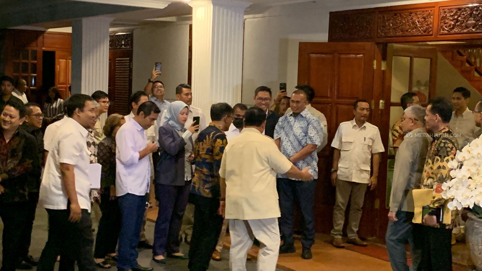 Politikus PDIP Budiman Sudjatmiko Temui Prabowo di Kertanegara