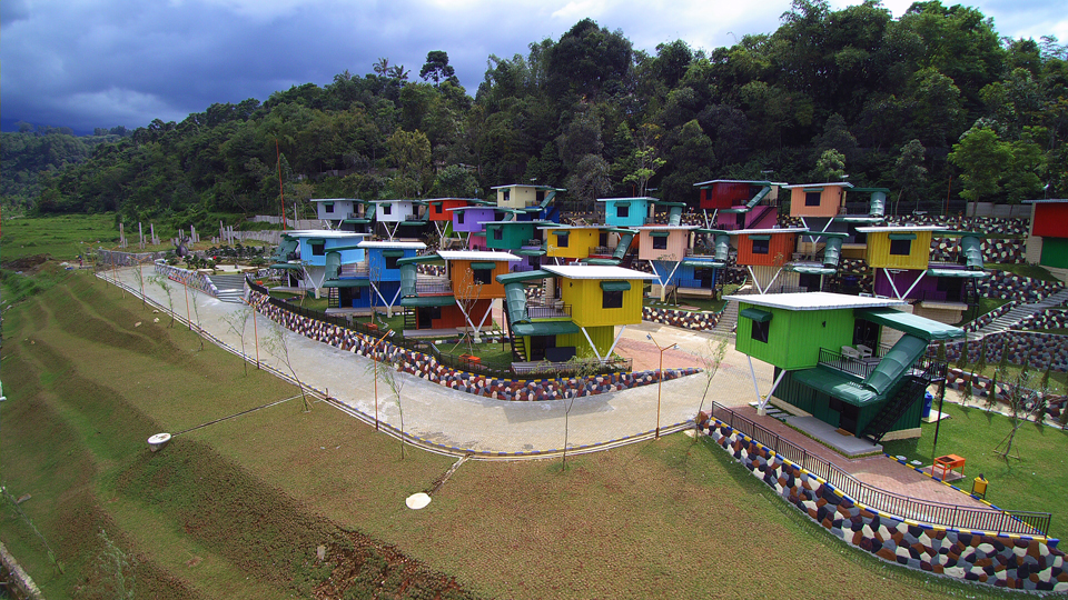 Beragam tipe penginapan disediakan oleh Jeep Station Indonesia (JSI) Resort Megamendung, Bogor, Jawa Barat. (MP/Rizki Fitrianto)