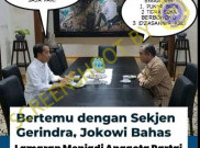 [HOAKS atau FAKTA] : Jokowi Tanya Syarat Masuk Gerindra ke Muzani, Salah Satunya Tidak Suka Berbohong