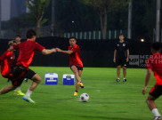 Latihan Punggawa Timnas Jepang di Lapangan A GBK Jelang Laga Kontra Indonesia