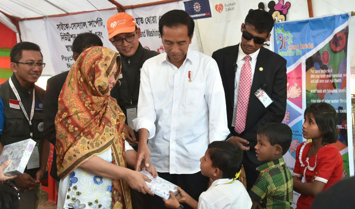 Presiden Kunjungi Kamp Pengungsian Rakhine State di Cox’s Bazar
