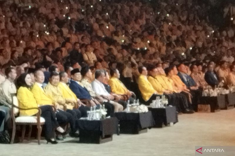 Puan Hadiri Puncak HUT Golkar, Tidak Duduk Samping Gibran