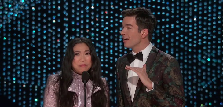 awkwafina-john mulaney-oscar moment