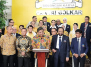 Airlangga Singgung Pengabdian 43 Tahun Surya Paloh di Golkar