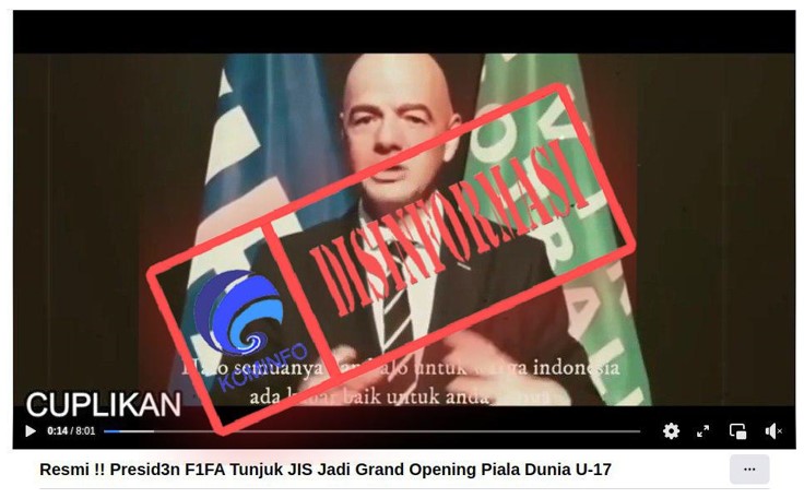[HOAKS atau FAKTA] FIFA Tunjuk JIS jadi Venue Pembukaan Piala Dunia U-17