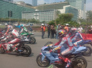 Histeris Warga dan Bangganya Pengiring Satu Aspal dengan Pembalap MotoGP di Jalanan Jakarta