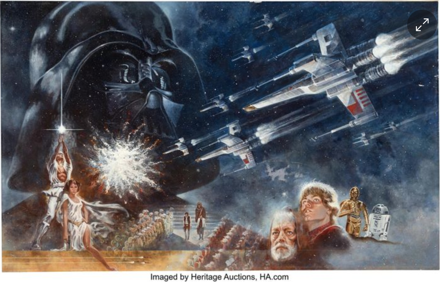 Lukisan Pertama 'Star Wars' Terjual Rp 64,9 Miliar dalam Lelang, Catat Rekor Harga Memorabilia