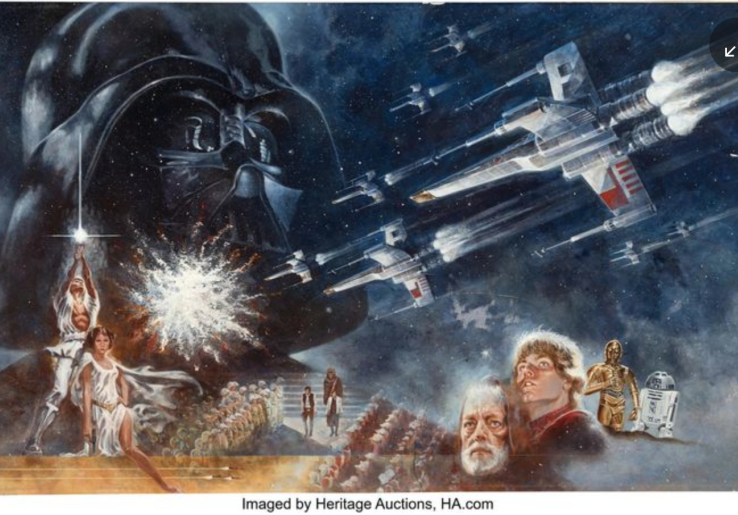 Lukisan Pertama 'Star Wars' Terjual Rp 64,9 Miliar dalam Lelang, Catat Rekor Harga Memorabilia