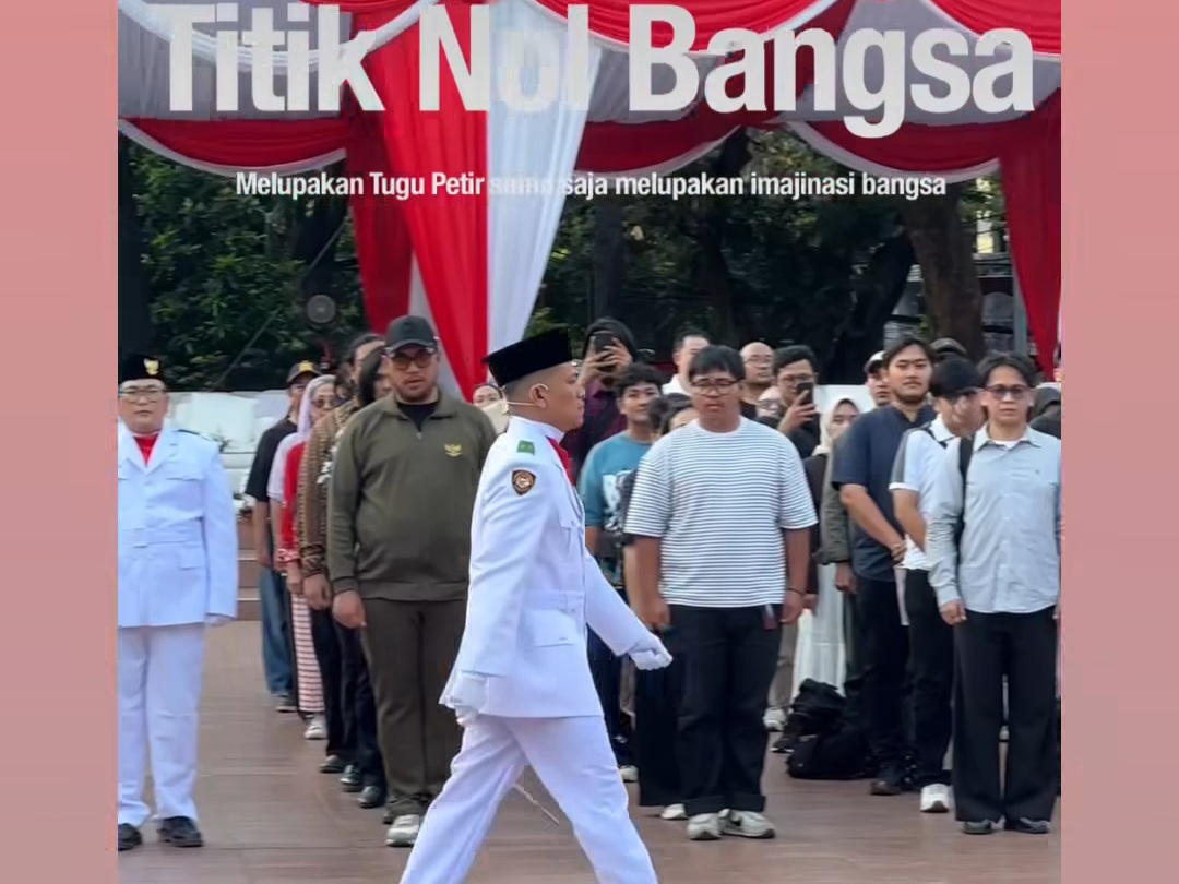 Boris Bokir Sampai Danilla Riyadi Ikut Upacara Penurunan Bendera di Tugu Proklamasi, Usung Tema 'Titik Nol Bangsa' 