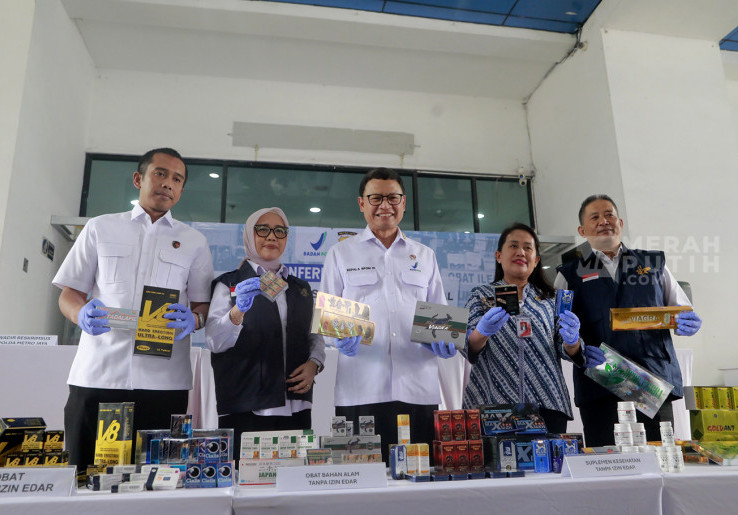 BPOM Pamerkan Hasil Sitaan Obat Ilegal hingga Viagra Senilai Rp2,74 Miliar di Jakarta