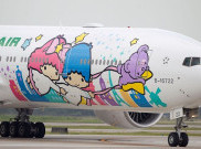 Peringati Hari Ayah, Pesawat ‘Hello Kitty’ Terbang Tanpa Tujuan