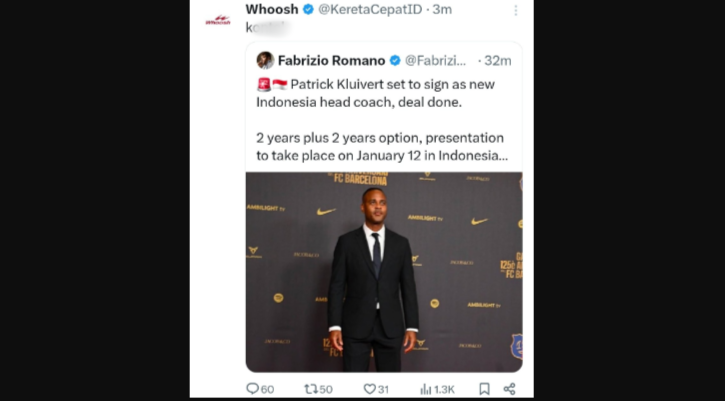 PT KCIC Sanksi Akun Admin Whoosh Usai Beri Komentar Tak Pantas