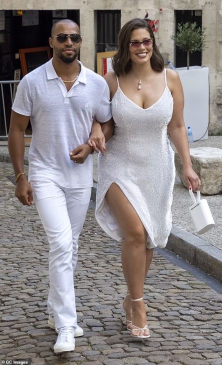 Ashley Graham dan Justin Ervin. (Foto Daily Mail)