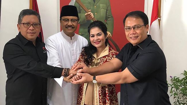 Pasangan Gus Ipul-Puti Akan Pidato di Depan Ribuan Kader PDIP se-Jatim