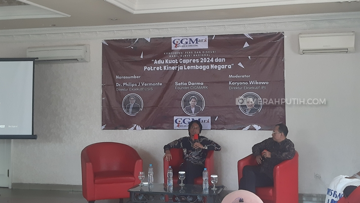 Survei Pilpres CiGMark: Elektabilitas Ganjar Pranowo Unggul Tipis dari Prabowo