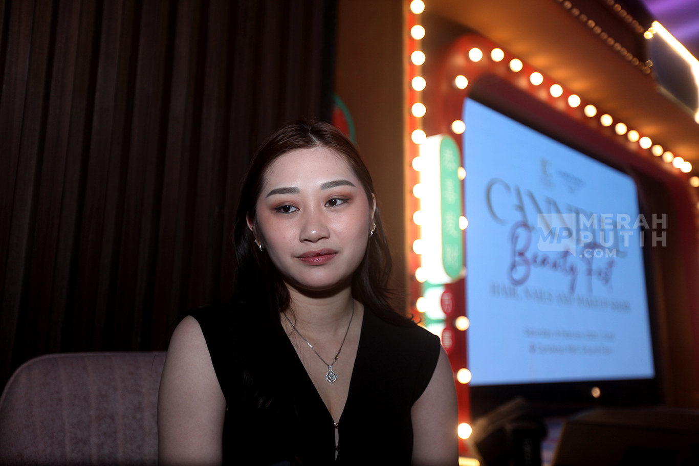 CEO Cannelle Salon & Nails Kezia Salim dalam gelaran CANNELLE Beauty Fest di Cartensz Mall, Tangerang, Banten, Sabtu (8/2/2025).
